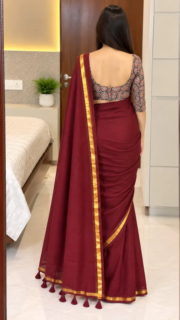 Vaishagri_Red_Mulmul_Cotton_Saree_for_Women