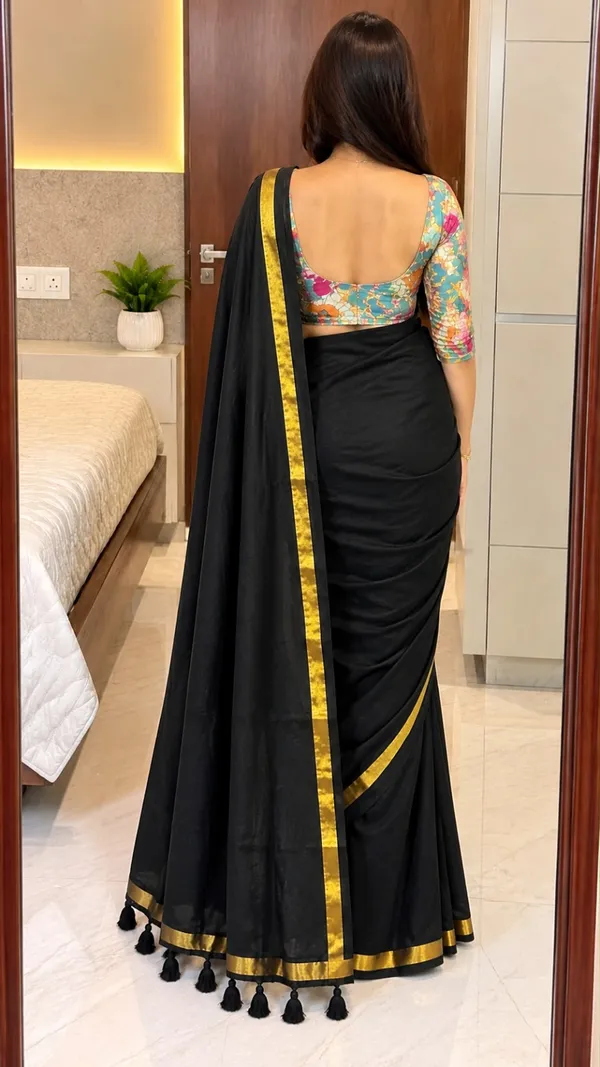 Vaishagri_Black_Mulmul_Cotton_Saree_for_Women