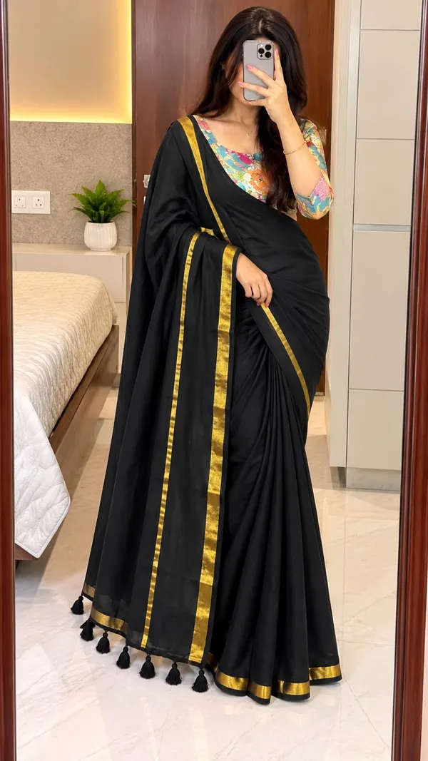 Vaishagri_Black_Mulmul_Cotton_Saree_for_Women