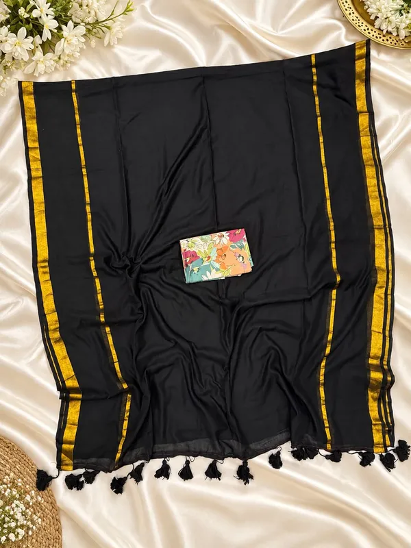 Vaishagri_Black_Mulmul_Cotton_Saree_for_Women