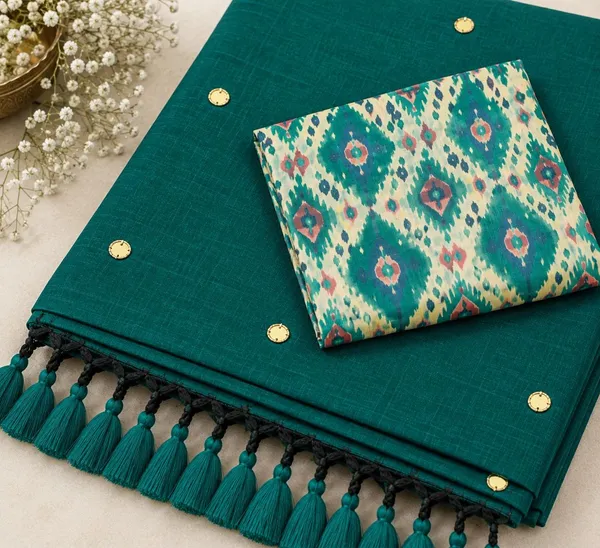 Vaishagri_Teal_Green_Khadi_Cotton_Saree_for_Women