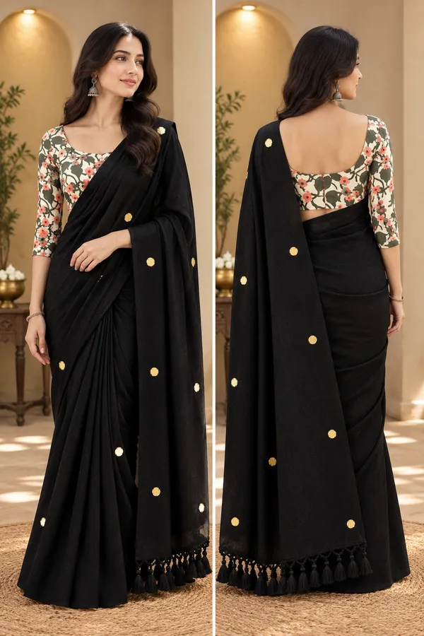 Vaishagri_Black_Khadi_Cotton_Saree_for_Women