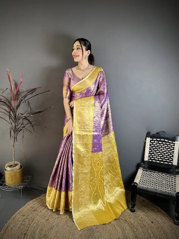 Vaishagri_Lavendour_Kanjivaram_Silk_Saree_For_Women