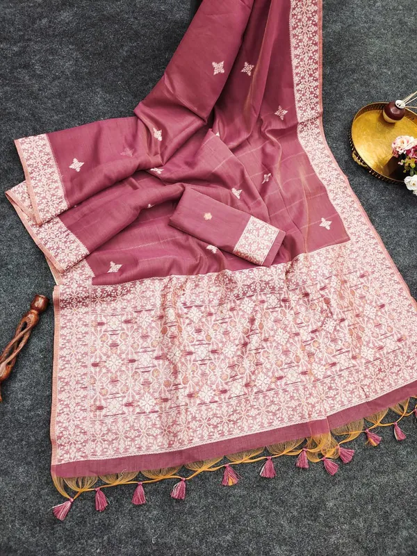 Vintage_Rose__Chanderi_cotton_with_Jamdani_pallu