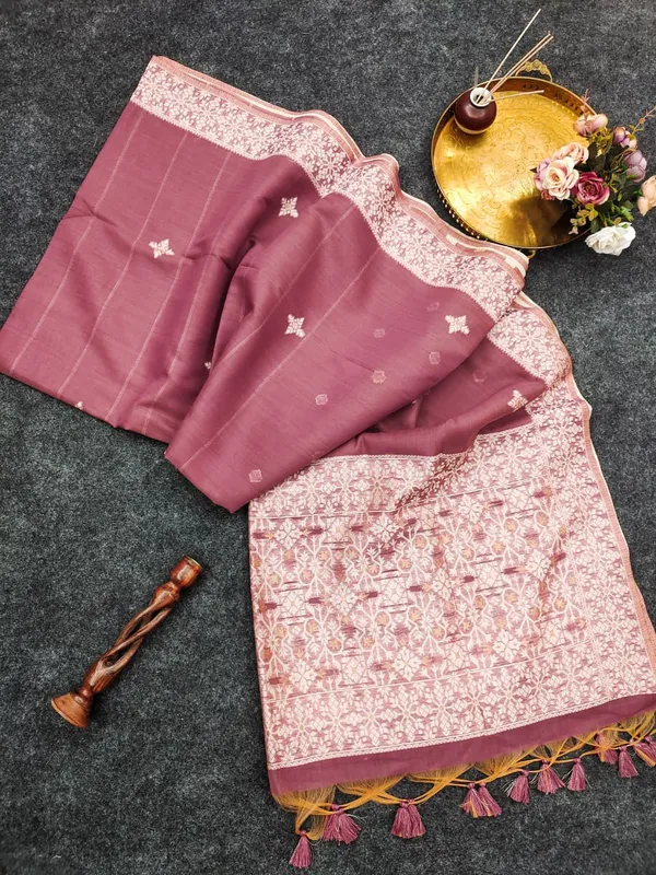 Vintage_Rose__Chanderi_cotton_with_Jamdani_pallu