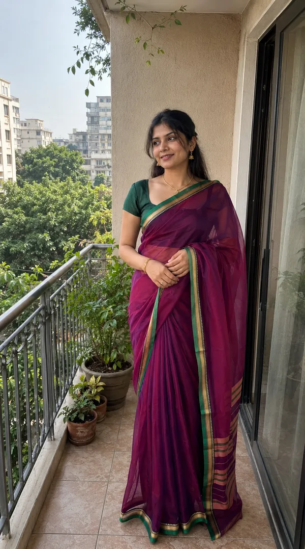 Magenta_NarayanPet_Cotton_Saree_For_Women