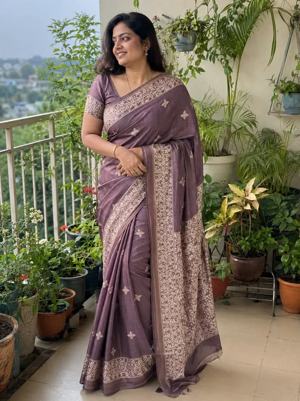 Dusty_Mauve_Chanderi_cotton_with_Jamdani_pallu
