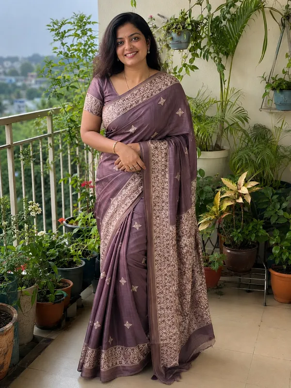 Dusty_Mauve_Chanderi_cotton_with_Jamdani_pallu