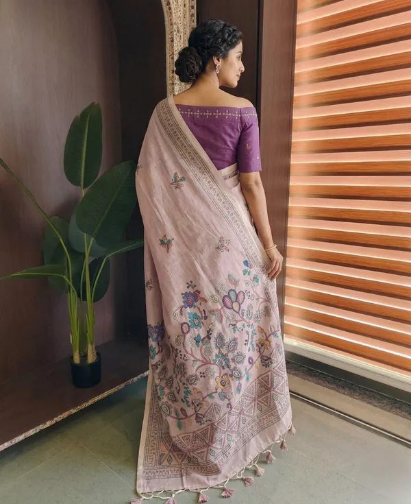 Mauve_Rose_Chanderi_elegance_with_meenakari_Work