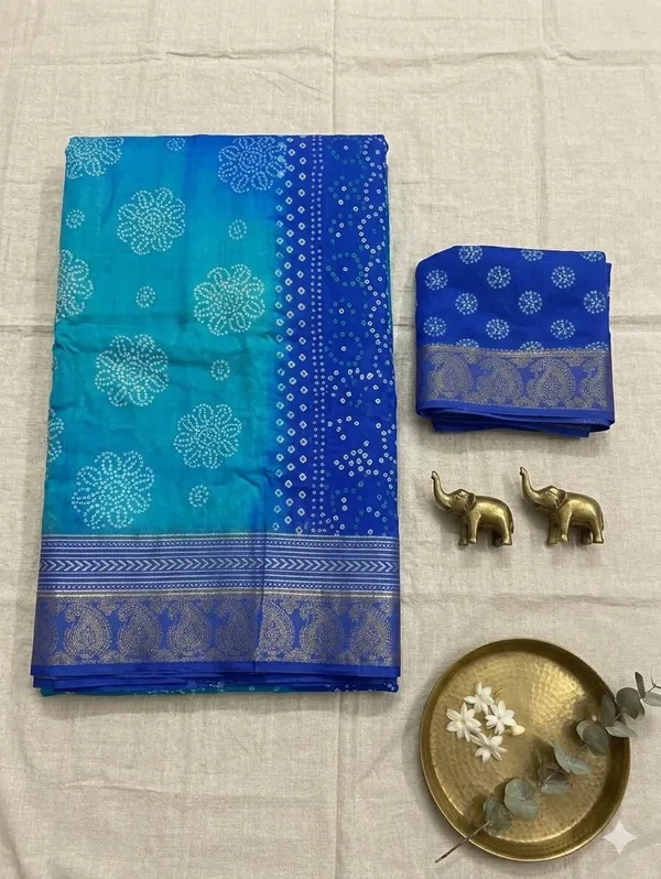 Royal_blue_Bandhani_Print_Saree