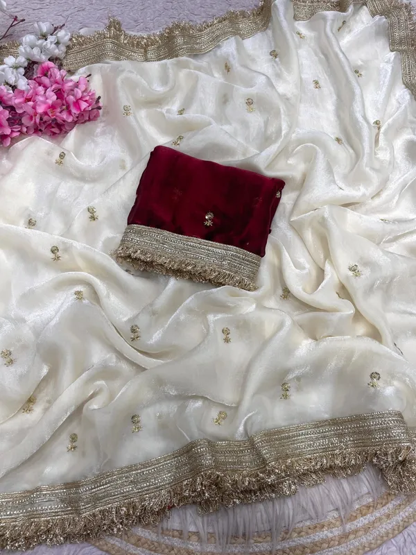 Off_-_White_Elegant_space_satin_saree_with_full_sequence_work_and_contrast_blouse.