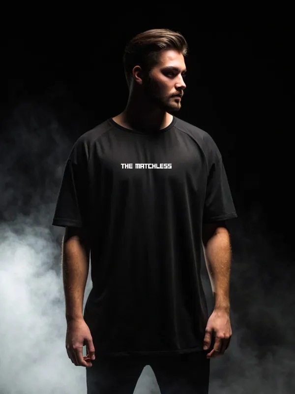 THE_MATCHLESS_Graphic_Print_Oversized_T-Shirt_-_Black