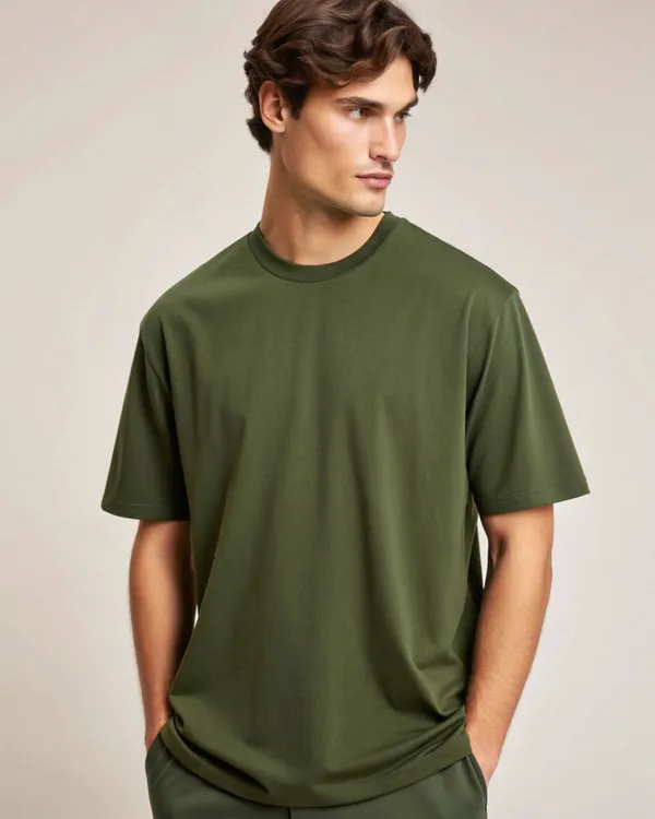 Olive_Green_Crew_Neck_Oversized_T-Shirt_for_Men