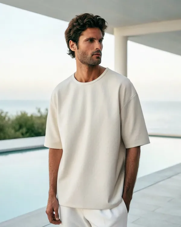 Men's_Oversized_Cream_Cotton_T-Shirt_-_Relaxed_Fit_Crew_Neck