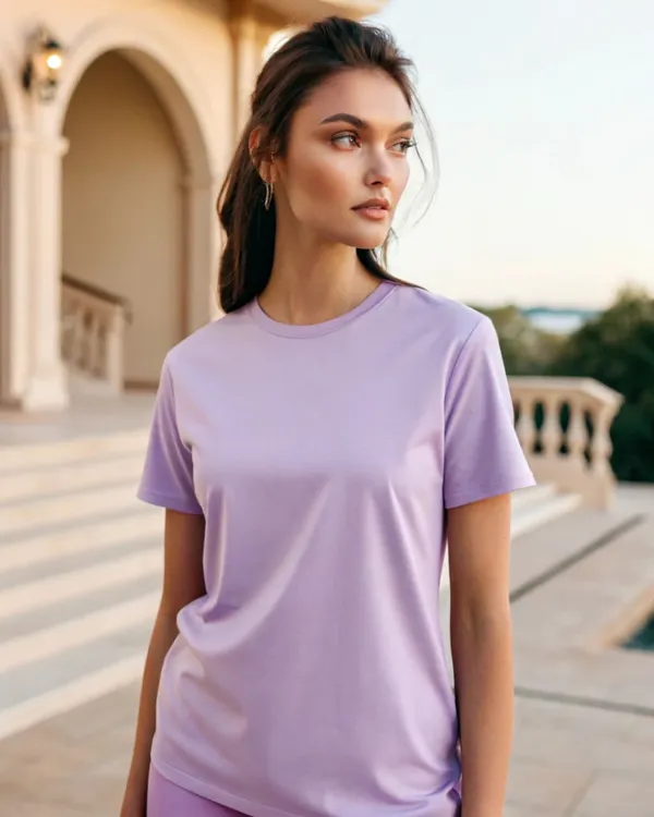 Lavender_Purple_Crew_Neck_T-Shirt_for_Women