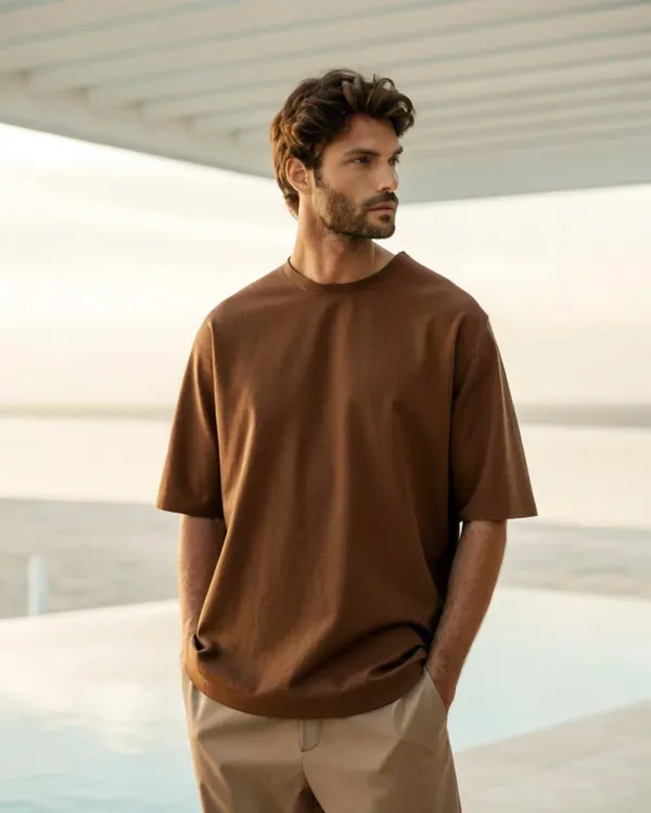 Men's_Oversized_Brown_Cotton_T-Shirt