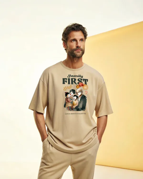 Family_First_Graphic_Print_Oversized_T-Shirt_-_Beige/Cream
