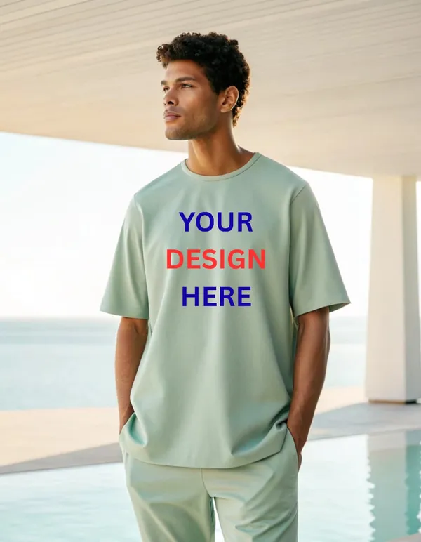 Custom_Design_Oversized_Unisex_T-Shirt_-_Sage_Green