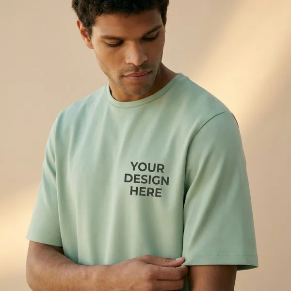 Custom_Design_Oversized_Unisex_T-Shirt_-_Sage_Green