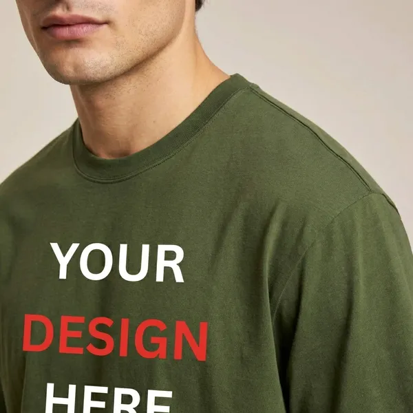 Custom_Design_Olive_Green_Oversized_T-Shirt_-_Personalized_Printing_Available