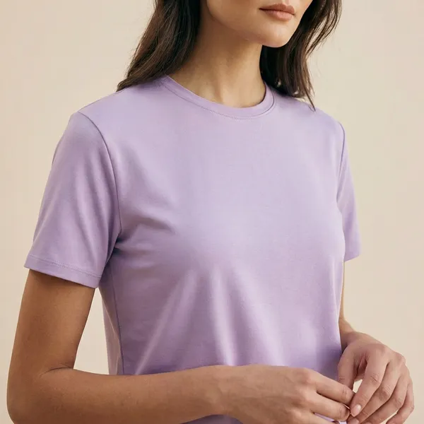 Lavender_Purple_Crew_Neck_T-Shirt_for_Women