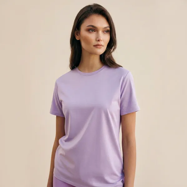 Lavender_Purple_Crew_Neck_T-Shirt_for_Women
