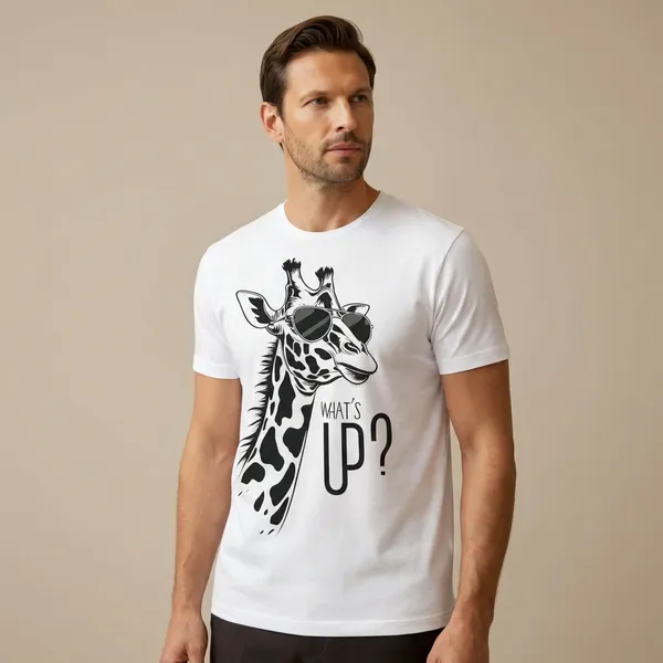 Men's_Cool_Giraffe_Graphic_Print_White_T-Shirt