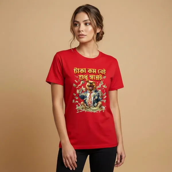 Red_Bengali_Slogan_T-Shirt_-_'Dhaka_Kom_Nei_Swapno_Swapnoi'_Graphic_Print_Unisex_Tee