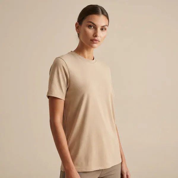 Women's_Beige_Oversized_T-Shirt_-_Comfortable_Cotton_Blend_Short_Sleeve_Top