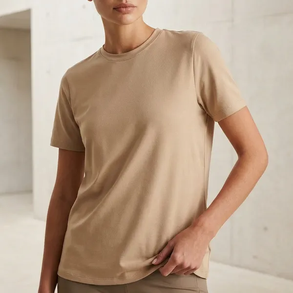 Women's_Beige_Oversized_T-Shirt_-_Comfortable_Cotton_Blend_Short_Sleeve_Top