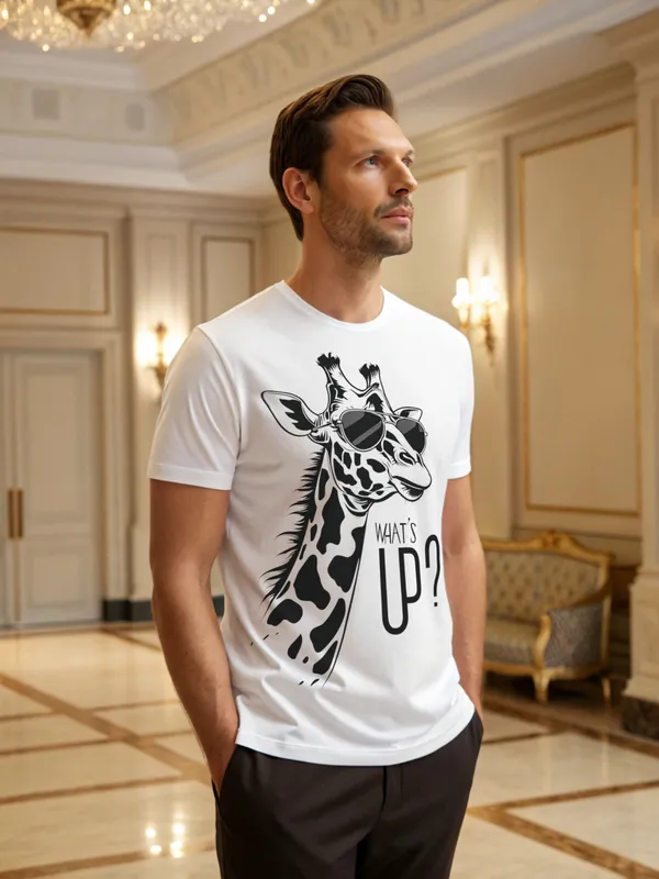 Men's_Cool_Giraffe_Graphic_Print_White_T-Shirt