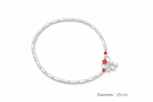 German_Silver_Anklet_|_Payal_For_Womens_&_Girls_|_1_Pair