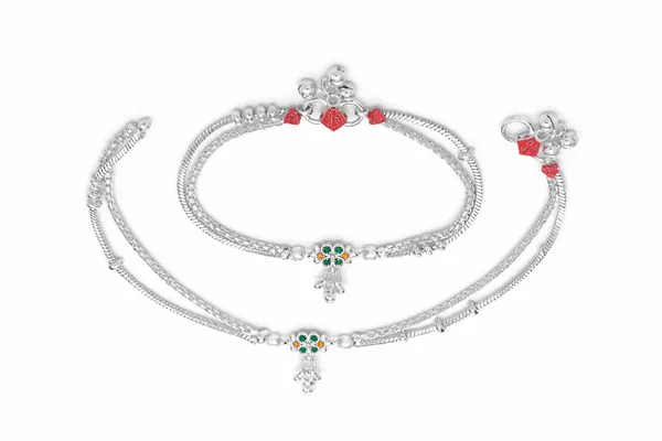 German_Silver_Anklet_|_Payal_For_Womens_&_Girls_|_1_Pair