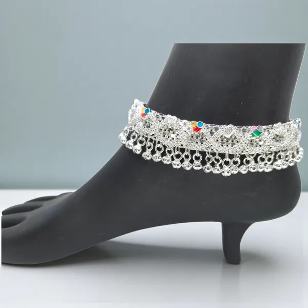 German_Silver_Anklet_|_Payal_For_Womens_&_Girls_|_1_Pair