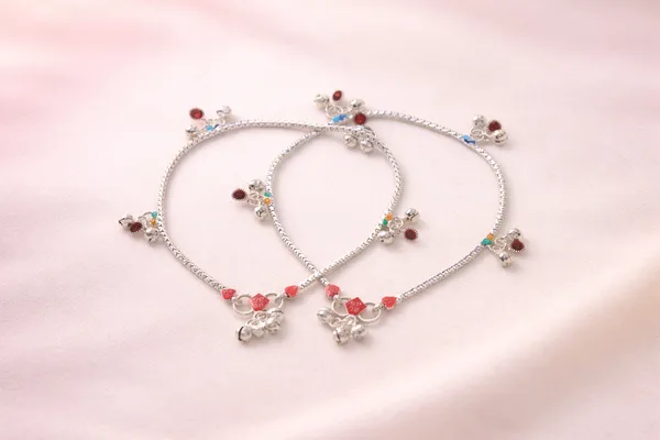 German_Silver_Anklet_|_Payal_For_Womens_&_Girls_|_1_Pair