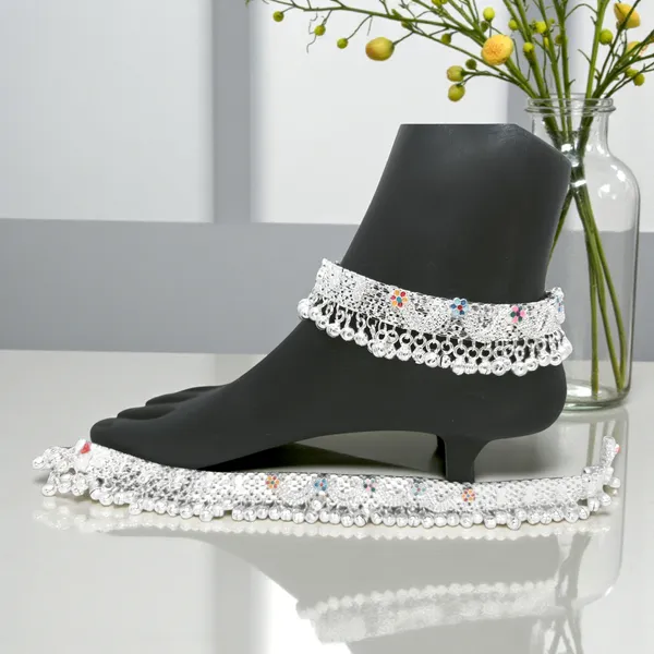 German_Silver_Anklet_|_Payal_For_Womens_&_Girls_|_1_Pair