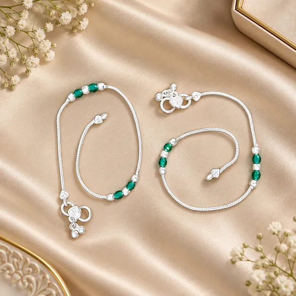 German_Silver_Chain_Anklet_|_Payal_For_Womens_&_Girls_|_1_Pair