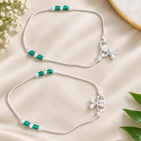 German_Silver_Chain_Anklet_|_Payal_For_Womens_&_Girls_|_1_Pair