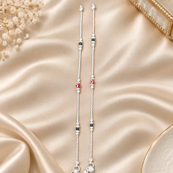 German_Silver_Chain_Anklet_|_Payal_For_Womens_&_Girls_|_1_Pair