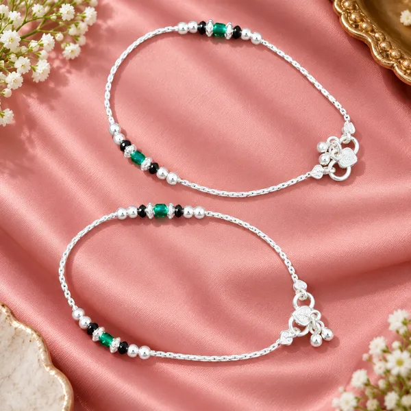 German_Silver_Chain_Anklet_|_Payal_For_Womens_&_Girls_|_1_Pair