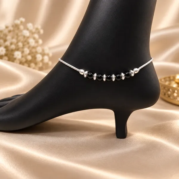 German_Silver_Chain_Anklet_|_Payal_For_Womens_&_Girls_|_1_Pair