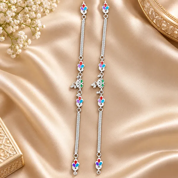 German_Silver_Chain_Anklet_|_Payal_For_Womens_&_Girls_|_1_Pair