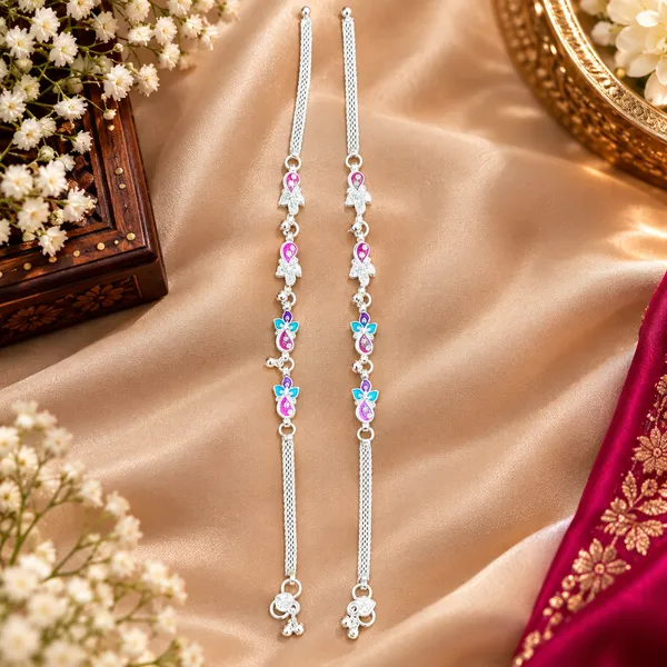 German_Silver_Chain_Anklet_|_Payal_For_Womens_&_Girls_|_1_Pair