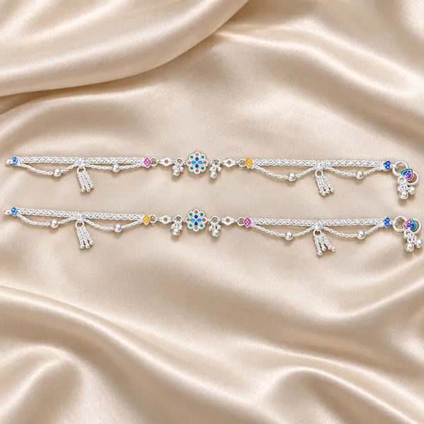 German_Silver_Chain_Anklet_|_Payal_For_Womens_&_Girls_|_1_Pair