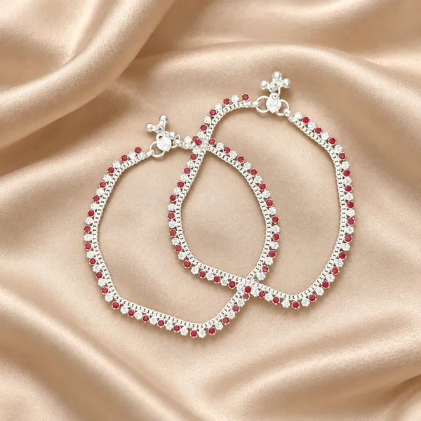German_Silver_Chain_Anklet_|_Payal_For_Womens_&_Girls_|_1_Pair