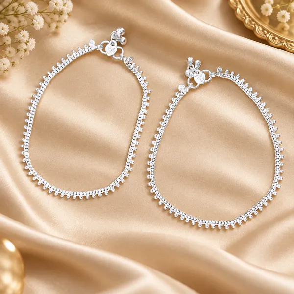 German_Silver_Chain_Anklet_|_Payal_For_Womens_&_Girls_|_1_Pair