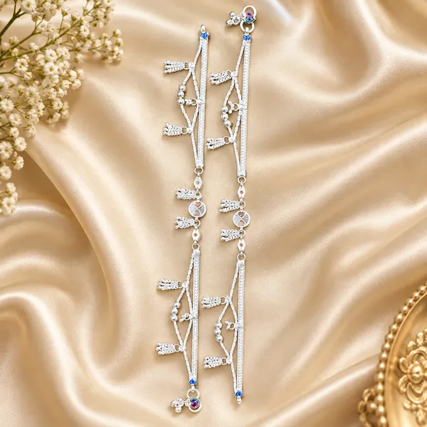 German_Silver_Chain_Anklet_|_Payal_For_Womens_&_Girls_|_1_Pair