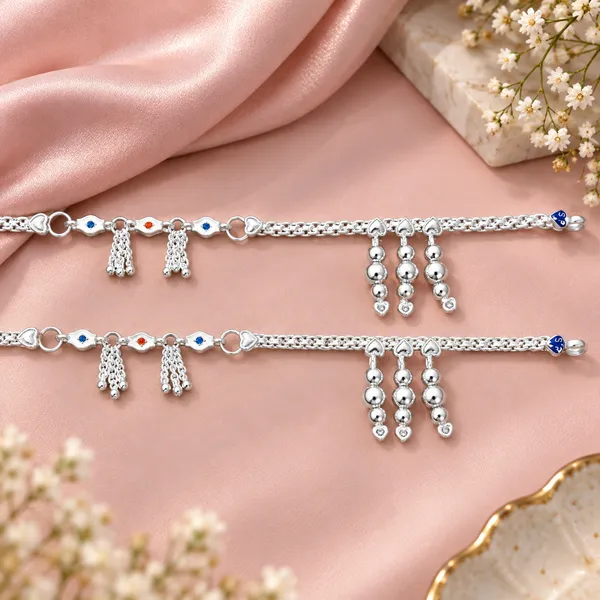 German_Silver_Chain_Anklet_|_Payal_For_Womens_&_Girls_|_1_Pair
