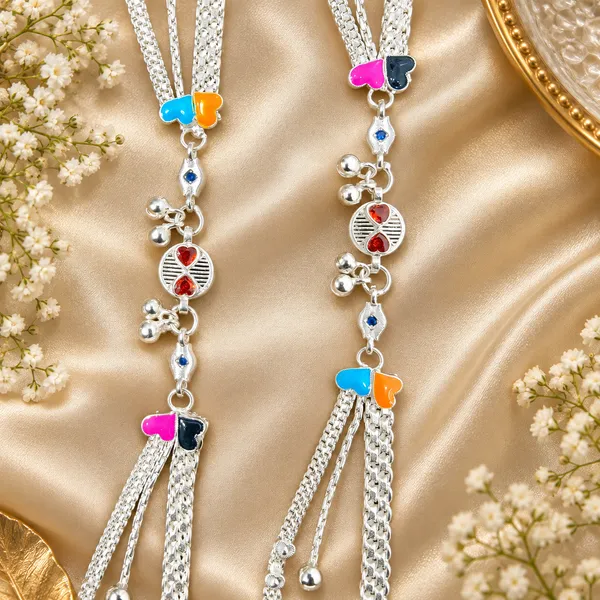 German_Silver_Chain_Anklet_|_Payal_For_Womens_&_Girls_|_1_Pair