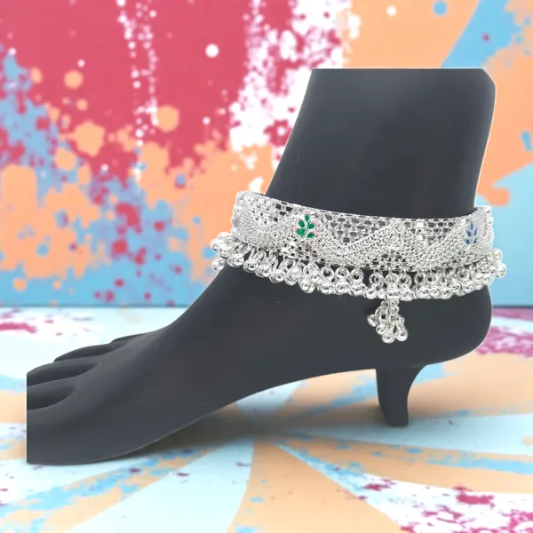 German_Silver_Anklet_|_Payal_For_Womens_&_Girls_|_1_Pair